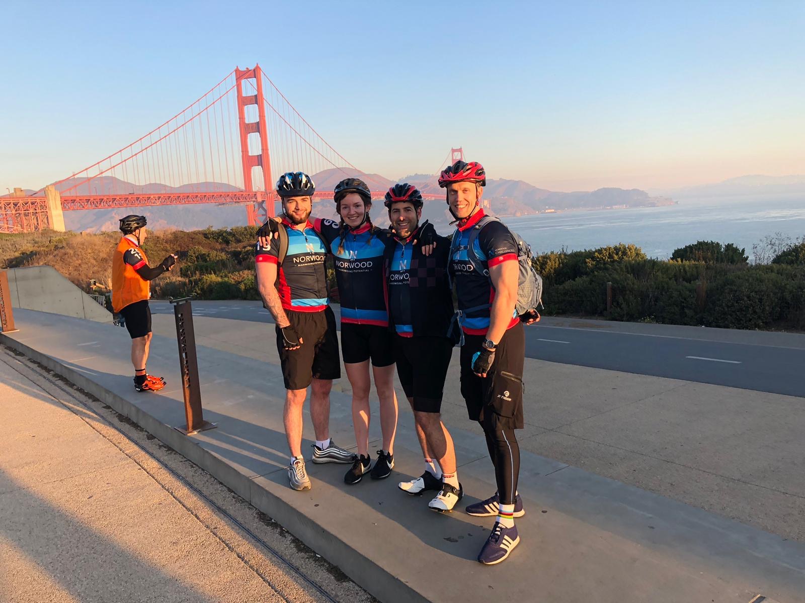 TTech star team complete 550km bike ride for Norwood charity